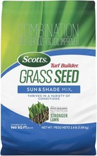 Turf Builder Grass Seed 2.4 lb. - Perfect for Sun Shade, Grows Thick Grass