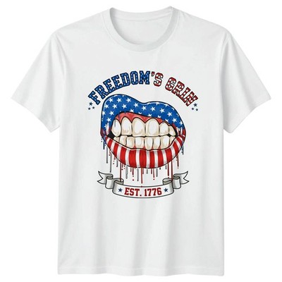 Freedoms Grin Est 1776 T-Shirt 4. Juli Patriotischer Unabhängigkeitstag Geschenk für Ihn