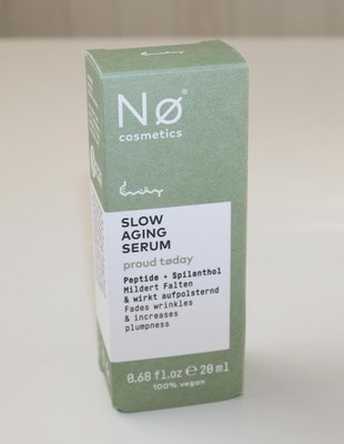 Nø No Cosmetics Slow Aging Serum, Peptide + Spilanthol, mildert Falten
