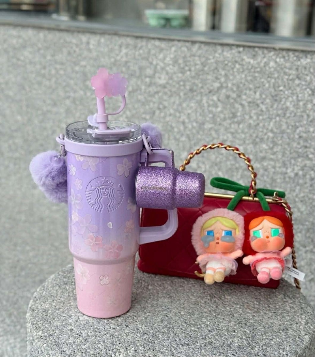Starbucks 2026 Chinese Sakura Cherry Tumbler with mini cup straw