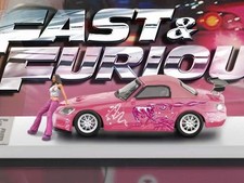 HONDA S2000 - Soft Top rimovibile + figurina - rosa / F&F - velocità veloce 1:64