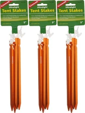 Coghlan's Ultralight Aluminum Tent Stakes, 9" (12-Pack)