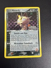 Pokémon TCG Rocket's Meowth EX Team Rocket Returns 46 Reverse Holo Uncommon NM