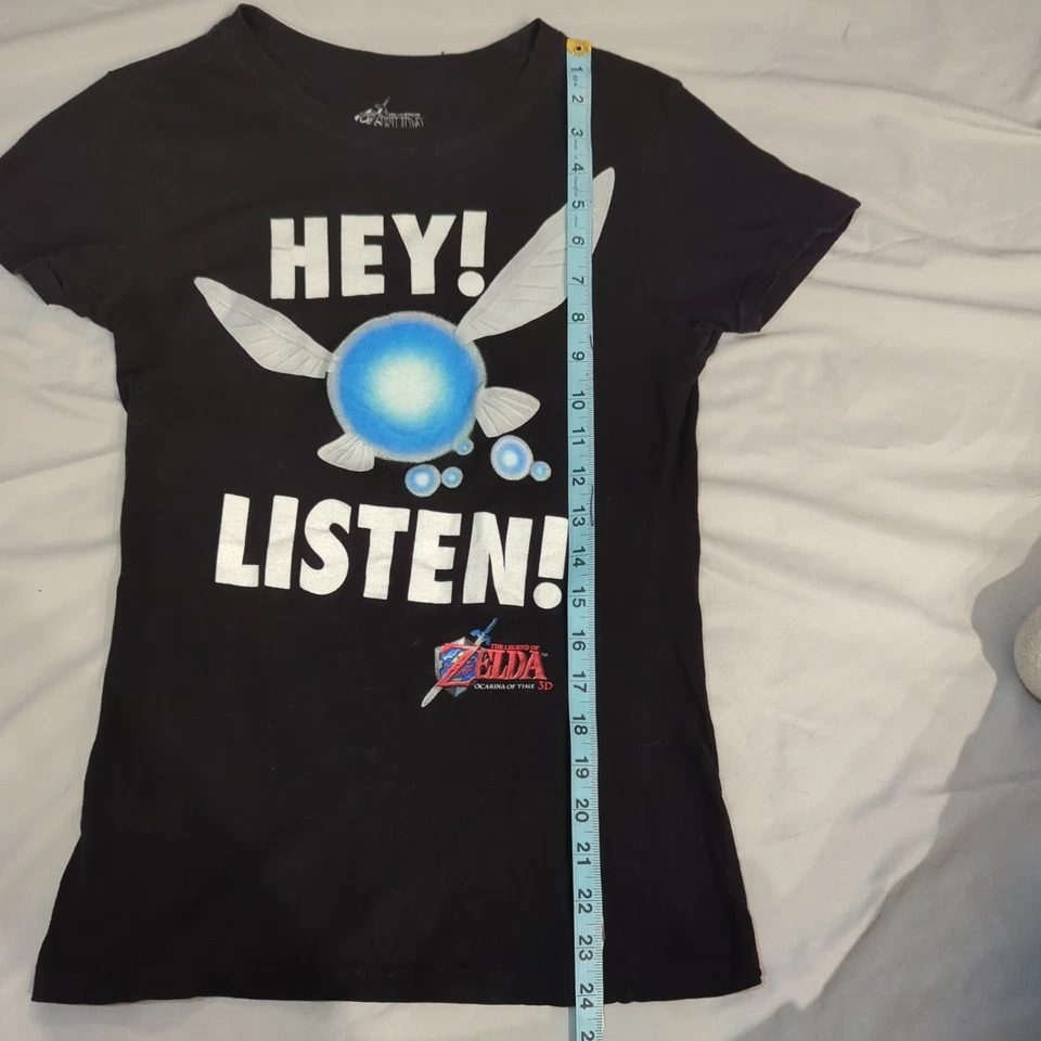 Legend Of Zelda Ocarina Of Time 3D Nintendo Navi Tee Hey! ¡Escucha! Niñas 3ds 2014 Foto 4 de 4