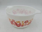 PYREX Vtg FRIENDSHIP (Orange & Red Birds)~ 1 Quart (473) Casserole Dish~ NO LID