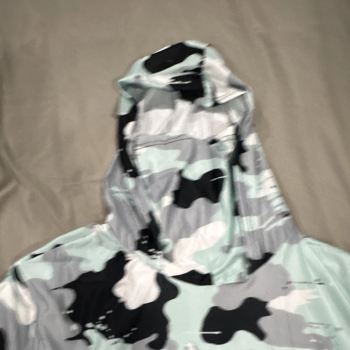 Sudadera con capucha camuflada manga larga pesca rendimiento XL Huk para hombre con protector facial