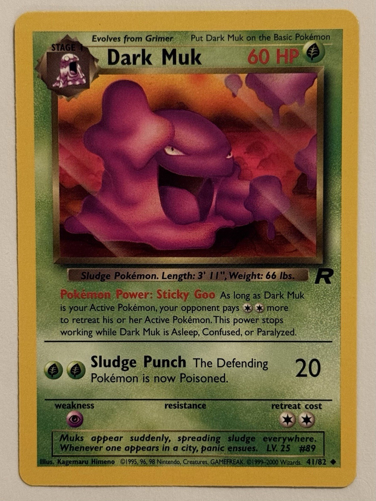 Dark Muk 41/82 Pokemon Team Rocket, LP (WoTC)