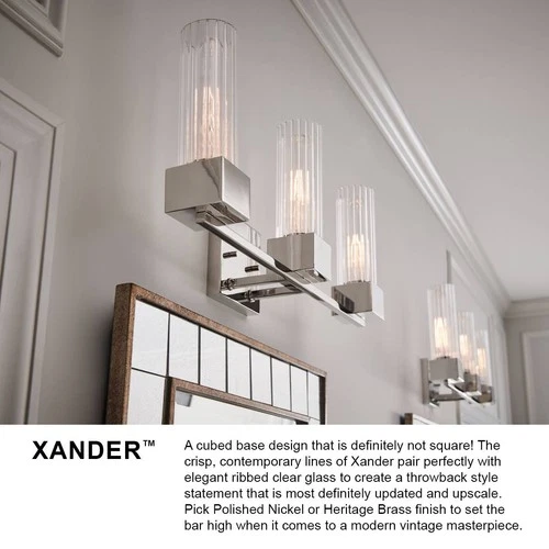 Hinkley Xander 23" Wide Heritage Brass 3-Light Bath Light - Picture 10 of 10