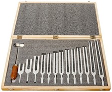 13 Piece Aluminum Alloy Tuning Fork Set with Wooden Box