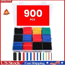 900PCS Heat Shrink Tubing 2:1, Electrical Wire Cable Wrap Assortment