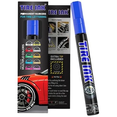 Permanent Paint Marker for Car Wheels - Blue Ink