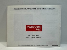 [MANUAL ONLY] Street Fighter 2010: The Final Fight (Nintendo NES, 1990)