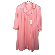 Vintage Vanity Fair Nightgown Robe Peignoir 2 Pc Set Size Small Medium Coquette