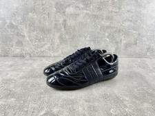 Bikkembergs patent leather navy blue trainers sneakers size 39 made in Romania