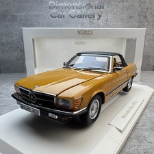 NOREV 1/18 Mercedes Benz 450 SL 1975 Diecast Car Model Orange