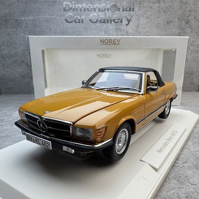 NOREV 1/18 Mercedes Benz 450 SL 1975 Diecast Car Model Orange