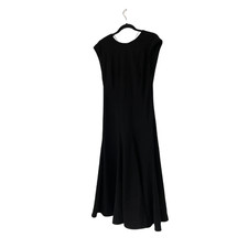 Zara Womens Dress Medium Black Sleeveless Midi A-Line Party Goth 8677/198 NWT
