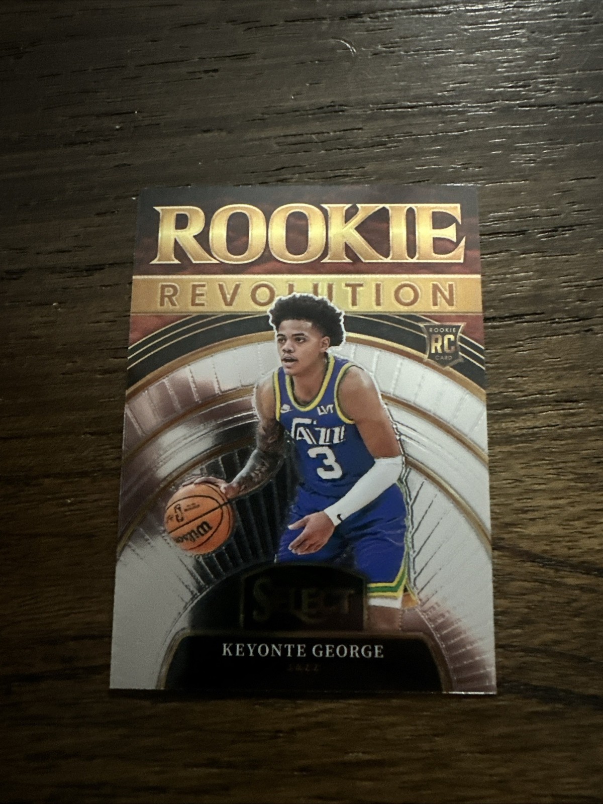2023-24 Panini Select Keyonte George Rookie Revolution Silver Prizm RC #2