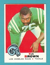 1969 Topps Bob Brown #245 Los Angeles Rams  - See Pic