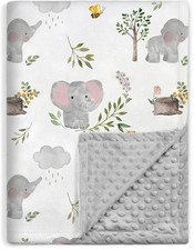 Baby Blanket for Boys Girls Super Soft Double Layer Minky with Dotted Backing...