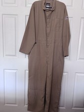 Bulwark FR Coveralls Mens 50 Regular Nomex IIIA Flame Resistant Tan Workwear
