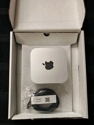 2024 Apple Mac mini M4 Chip 16GB RAM 256GB SSD Silver MU9D3LL/A, Mint