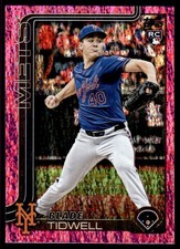 2025 Topps Update Pink Holo Foil Blade Tidwell RC New York Mets #US22