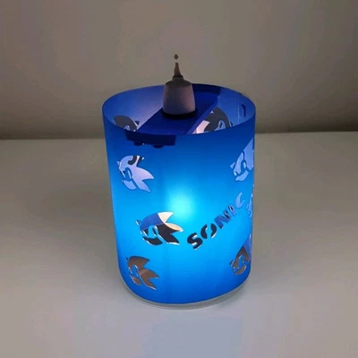 ELAFREE Sonic Hedgehog Game Lampshade Gamer Kids Boys Girls Teens Bedroom Present Fun