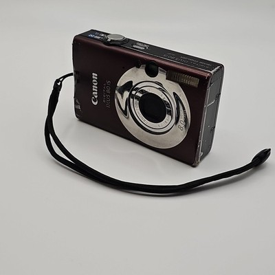 Digitalkamera Canon IXUS 80 IS Dunkelrot Zustand Ok Getestet Kamera Bilder Foto 