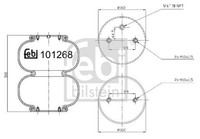 Neu - Febi Bilstein 101268 Federbalg, Luftfederung