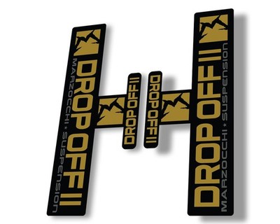 Marzocchi Drop Off II 2 2006 Fork Suspension Sticker Decal Kit Adhesive Gold