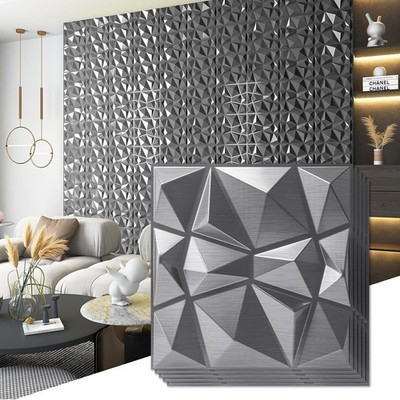 Art3d 3D Diamond Design Paneling for Interior Decor, Living Room, TV Wall Backgr