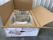 Glacier Bay 1006 396 495 Double Bowl Dual Mount Kitchen Sink 33"
