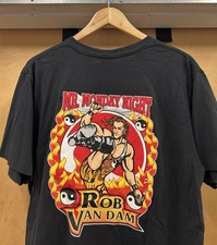 Vintage 90s Rob Van Dam RVD Mr Monday Night Shirt Size Large ECW WWE Wrestling