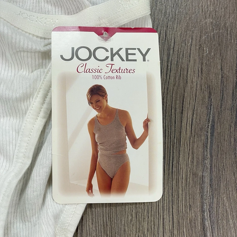 Vintage Jockey Women's Size 4 ST Bikini Panties White NOS NWT READ - Image 3 of 4