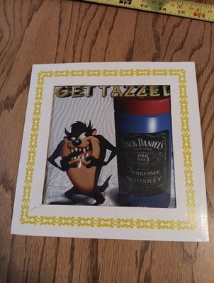 Vintage Carnival Prize Featuring Tazz. Get Tazzed, Jack Daniel's  Whiskey 8 X 8
