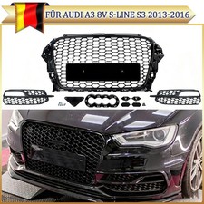 Griglia radiatore per Audi A3 8V S-line S3 13-16 nero lucido griglia ventilazione mascherina