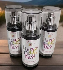 3 Pcs Set Bath & Body Works Happy Birthday Vanilla Buttercream Mist Spray 2.5 Oz