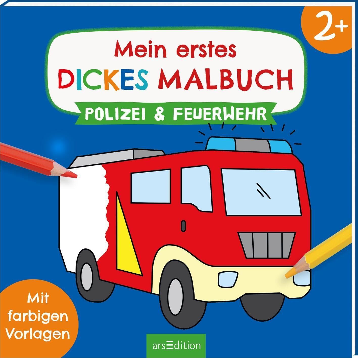 Mein erstes dickes Malbuch ab 2 - Polizei & Feuerwehr Corina Beurenmeister - Bild 5