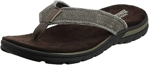 Skechers Sandale Homme Coupe Relaxée Supreme Bosnia 13, Chocolat