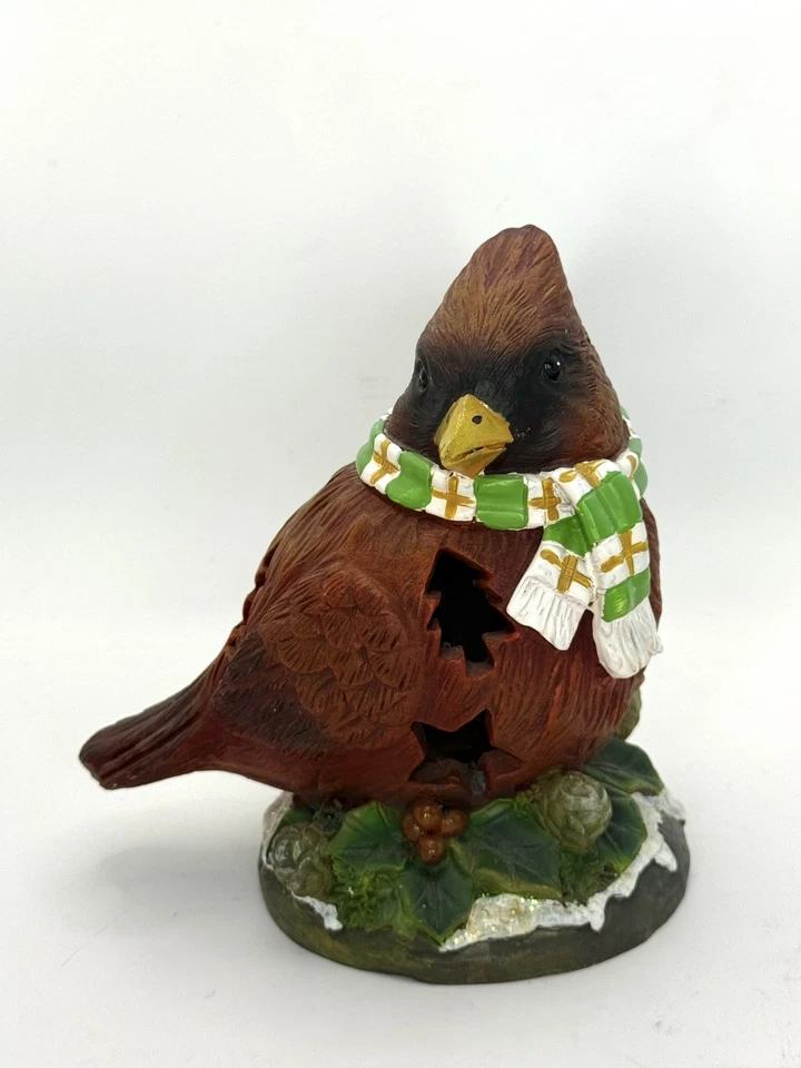 Kardinal Vogel Figur Weihnachten Urlaub beleuchtet Display 7x6 Licht nicht enthalten