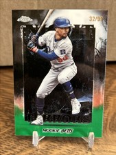 2025 Topps Chrome Update Series - Mookie Betts Green Refractor /99 Night Terrors