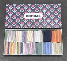 Bombas Women's Lightweight Ankle Socks 12-Pack Gift Box Size Medium 8-10.5