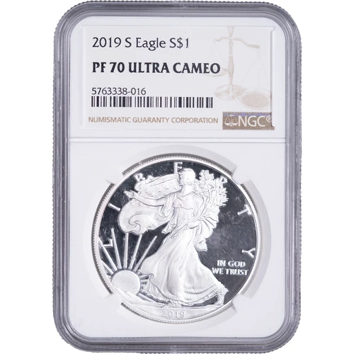2019-S $1 American Silver Eagle ~ NGC PF 70 Ultra Cameo