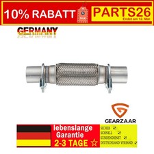 Edelstahl Flexrohr Auspuff 45x150x270 mm für Skoda Fabia 2 542 Seat Ibiza 3 6L