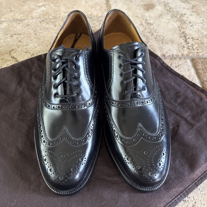 Cole Haan Wing Oxford British Lace Up Men's Shoe Size US 8.5M Black