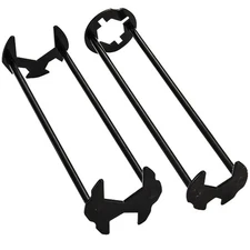2pcs Basin Wrench Multifunctional Sink Wrench 7 Sizes Faucet Tool Four-jaw He...