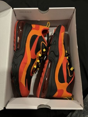 Mens New Deadstock Nike Air Max 270 React Magma Red Orange Black 11