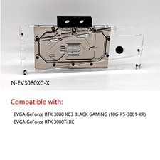 Granzon GPU Water Block For EVGA GeForce RTX 3080 XC3 BLACK GAMING