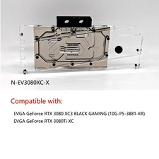 Granzon GPU Water Block For EVGA GeForce RTX 3080 XC3 BLACK GAMING